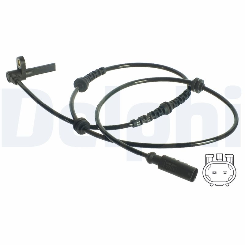 DELPHI ABS Sensor ss20129 for FIAT CITROËN