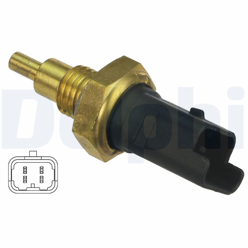DELPHI Sensor, kølevæsketemp. ts10401 for LANCIA