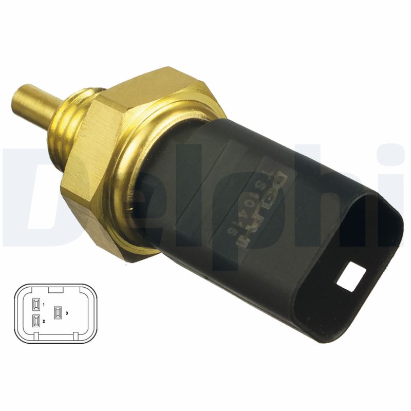 DELPHI Sensor, kølevæsketemp. ts10416 for GENERAL MOTORS VAUXHALL OPEL NISSAN DACIA RENAULT