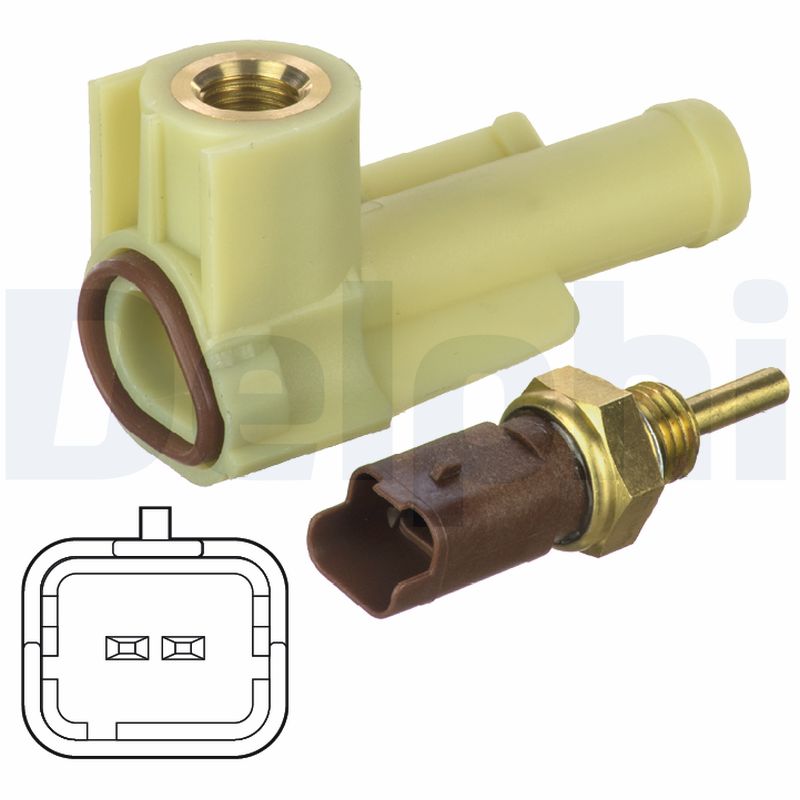 DELPHI Sensor, kølevæsketemp. ts10472 for ABARTH FIAT