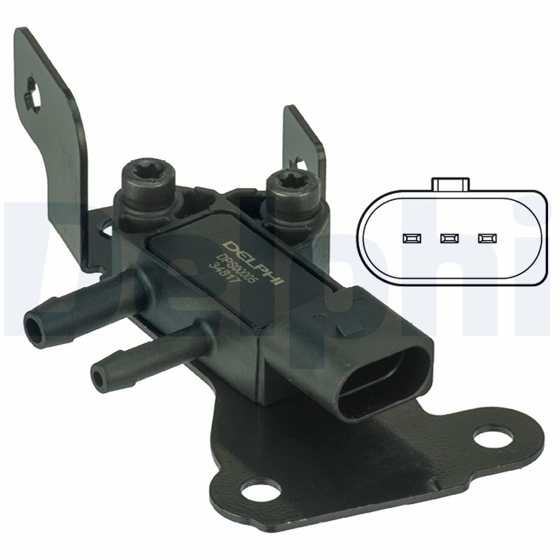 DELPHI Sensor,udstødningstryk dps00005 for GENERAL MOTORS MAZDA MITSUBISHI SUBARU