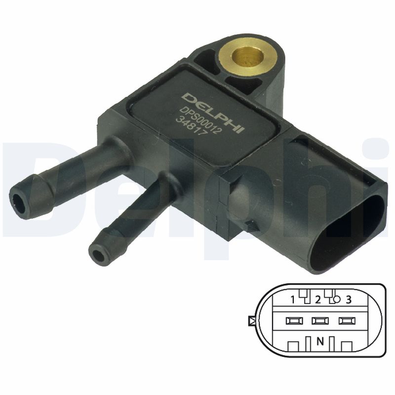 DELPHI Sensor,udstødningstryk dps00012 for MERCEDES-BENZ SMART