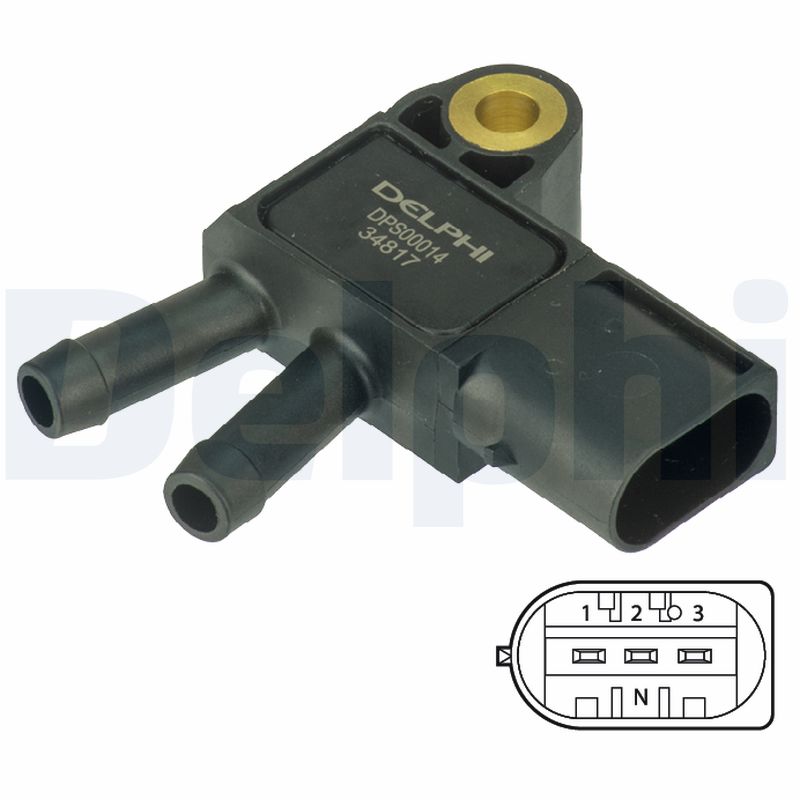 DELPHI Sensor,udstødningstryk dps00014 for MERCEDES-BENZ