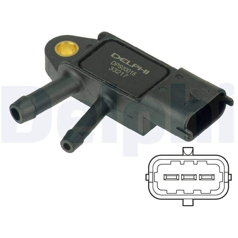 DELPHI Sensor,udstødningstryk dps00018 for OPEL CADILLAC SUZUKI