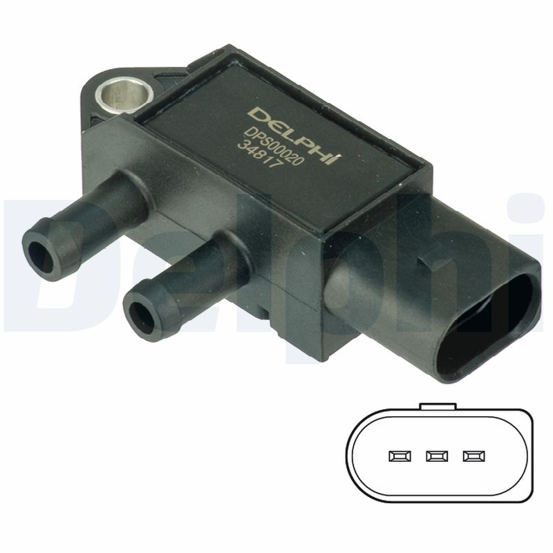 DELPHI Sensor,udstødningstryk dps00020 for VW VAG