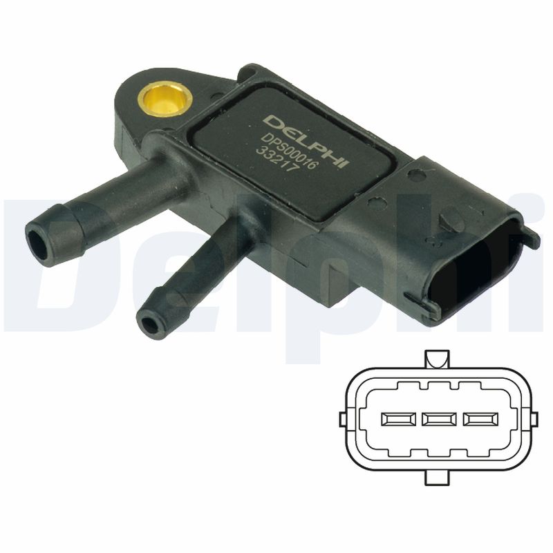 DELPHI Sensor,udstødningstryk dps00016 for SUZUKI NISSAN RENAULT