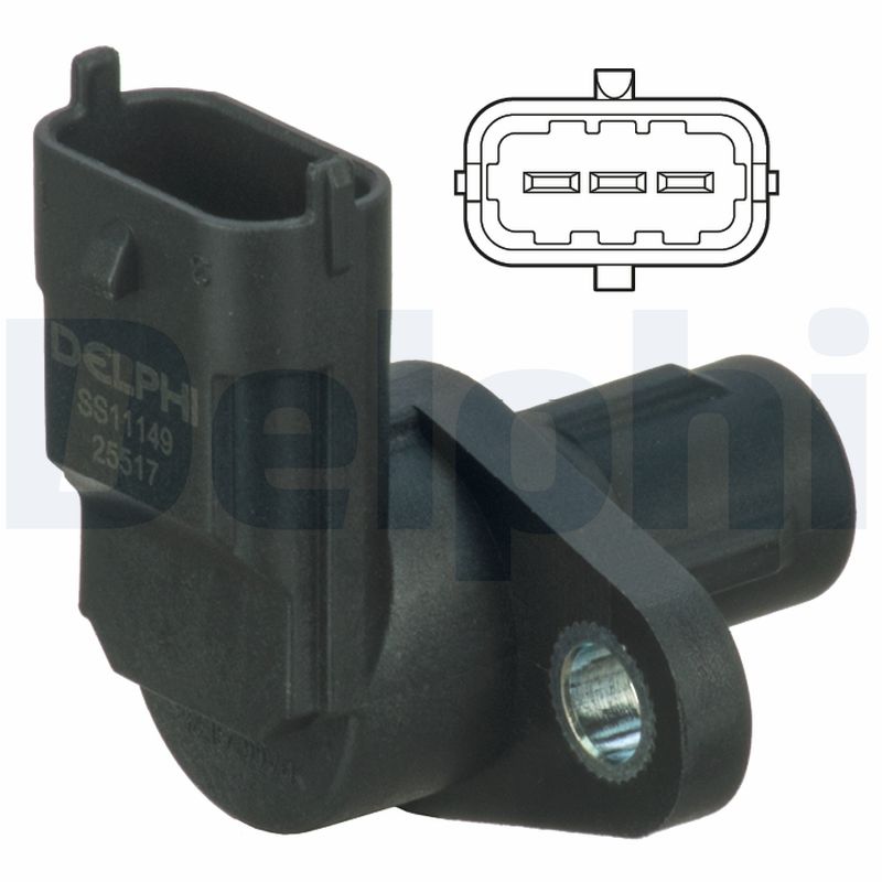 DELPHI Sensor, knastakselposition ss11149 for FIAT