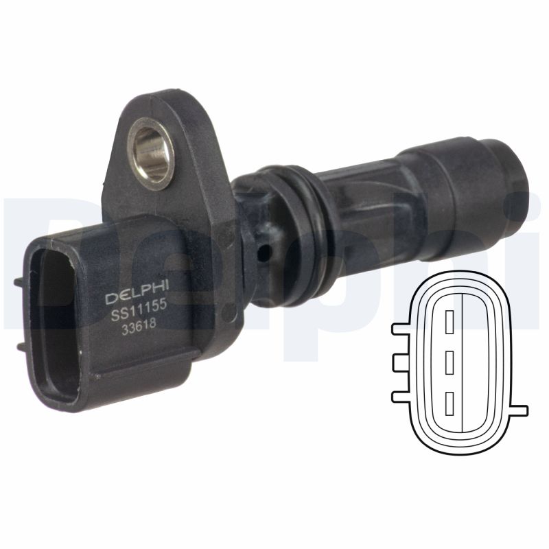 DELPHI Sensor, knastakselposition ss11155 for NISSAN