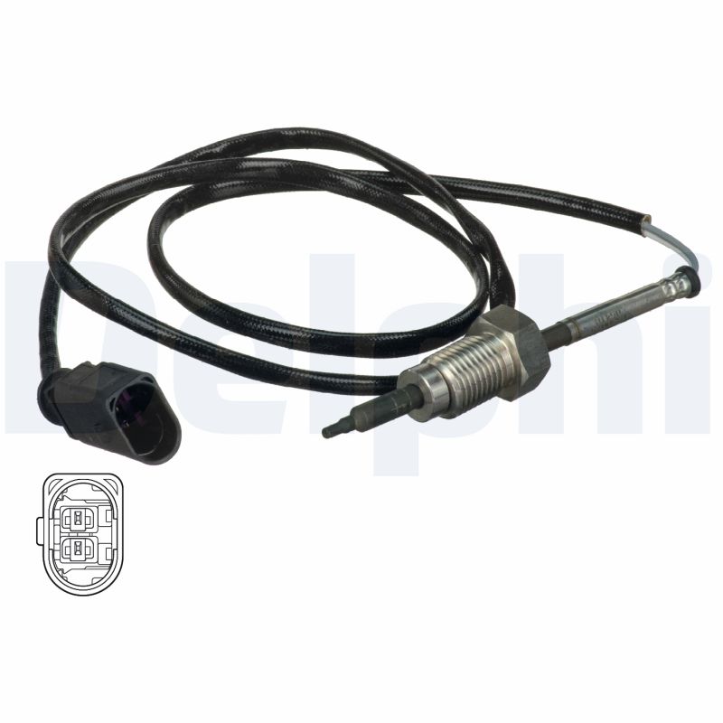 DELPHI Sensor, udstødningsgastemperatur ts30075 for VW