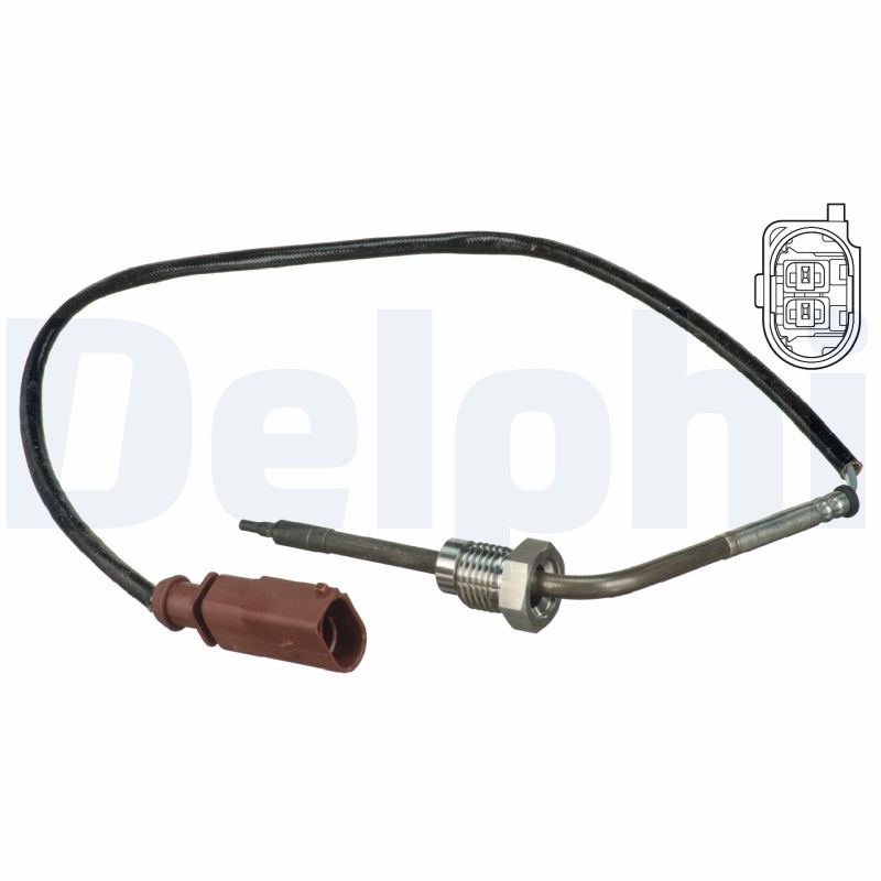 DELPHI Sensor, udstødningsgastemperatur ts30086 for SKODA VAG