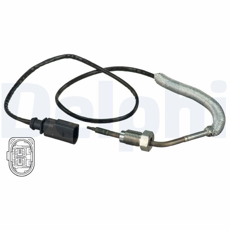 DELPHI Sensor, udstødningsgastemperatur ts30089 for VAG SKODA