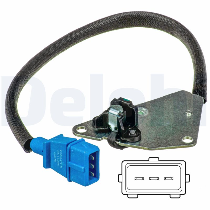 DELPHI Sensor, knastakselposition ss11205 for LANCIA