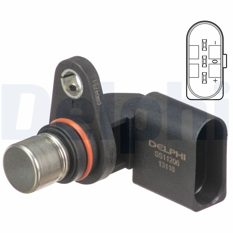 DELPHI Sensor, knastakselposition ss11206 for VAG MERCEDES-BENZ PORSCHE