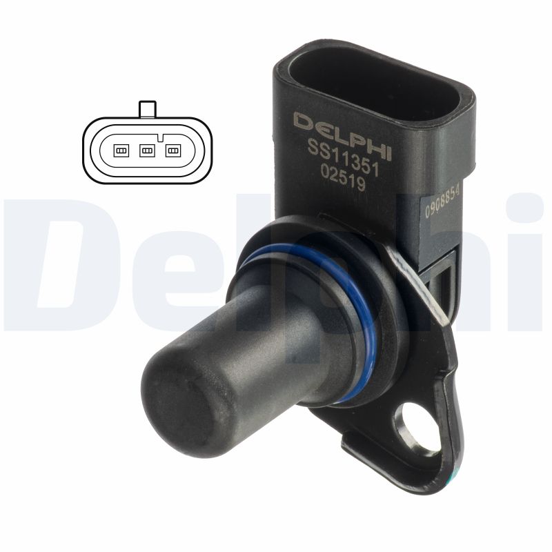 DELPHI Sensor, knastakselposition ss11351 for KIA