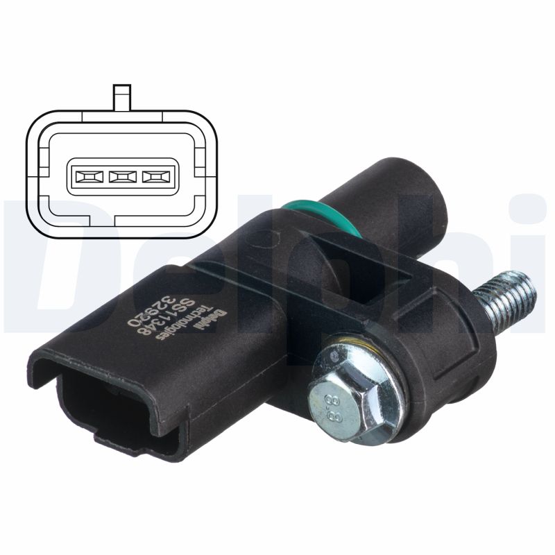 DELPHI Sensor, knastakselposition ss11348 for VAUXHALL DS