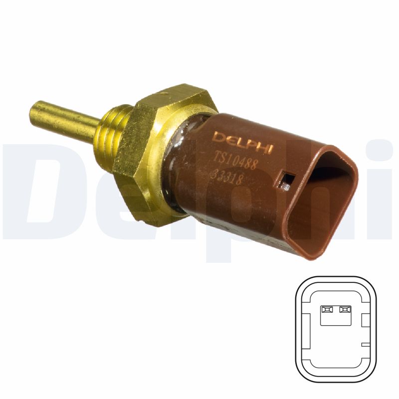 DELPHI Sensor, kølevæsketemp. ts10488 for FIAT