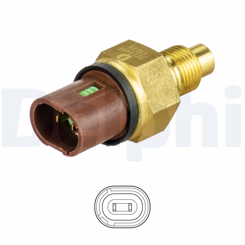 DELPHI Sensor, kølevæsketemp. ts10484 for RENAULT