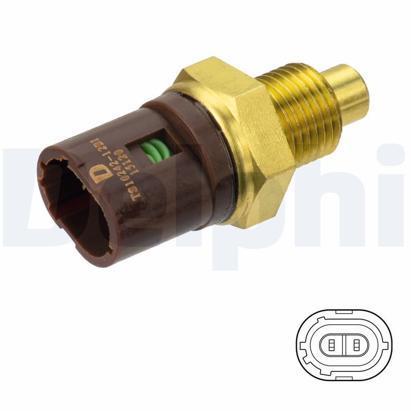DELPHI Sensor, kølevæsketemp. ts10490 for VAUXHALL RENAULT RENAULT TRUCKS