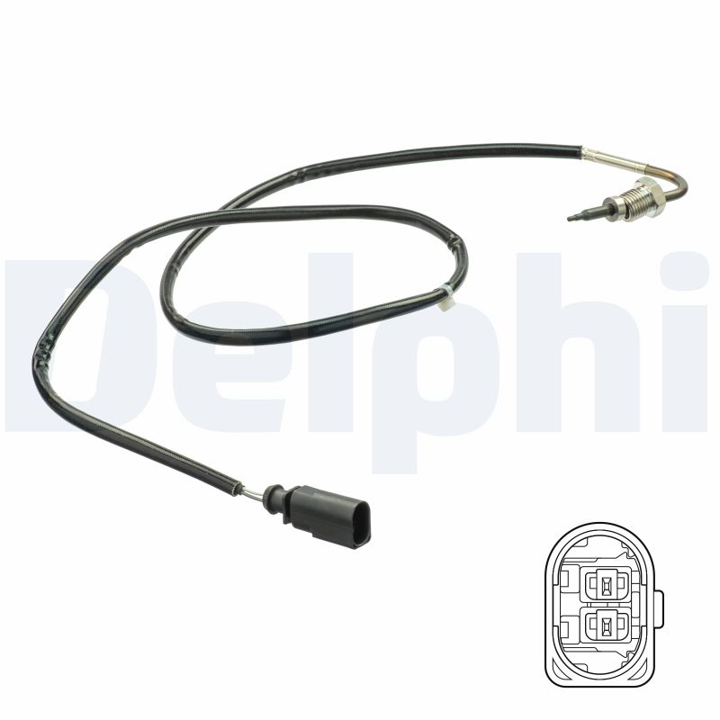 DELPHI Sensor, udstødningsgastemperatur ts30143 for VW