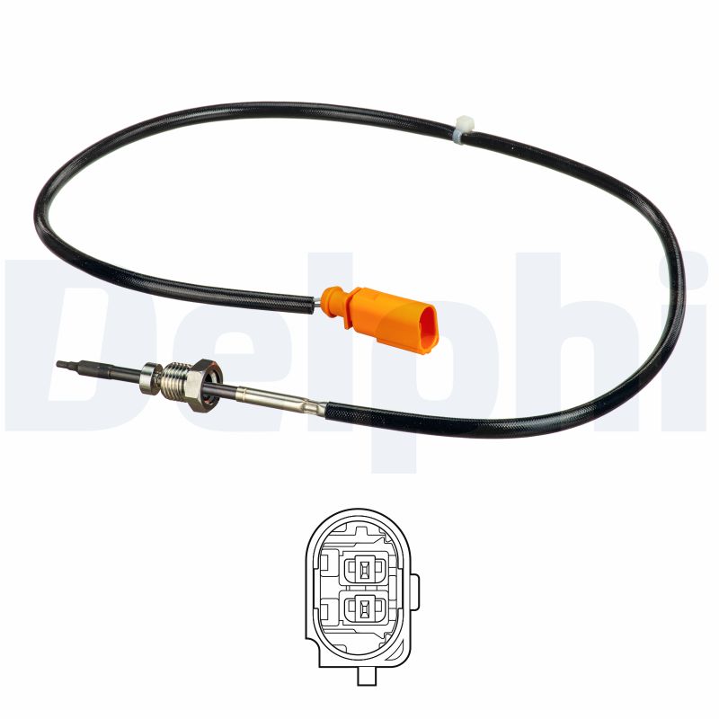 DELPHI Sensor, udstødningsgastemperatur ts30139 for SEAT SKODA