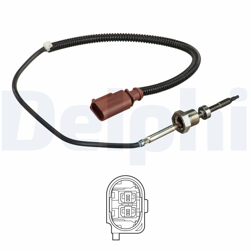 DELPHI Sensor, udstødningsgastemperatur ts30147 for VW