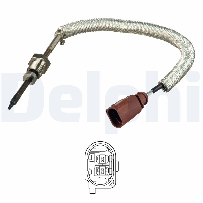 DELPHI Sensor, udstødningsgastemperatur ts30145 for AUDI