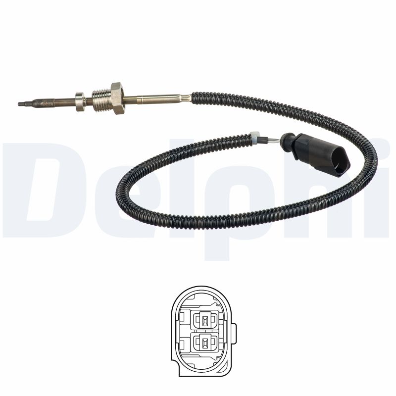 DELPHI Sensor, udstødningsgastemperatur ts30150 for AUDI