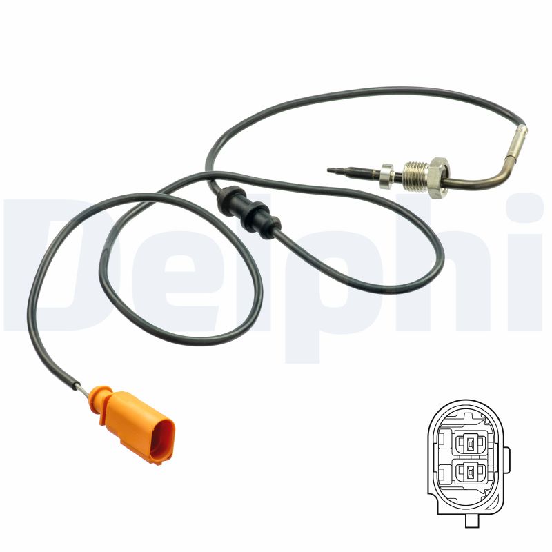 DELPHI Sensor, udstødningsgastemperatur ts30144 for VW