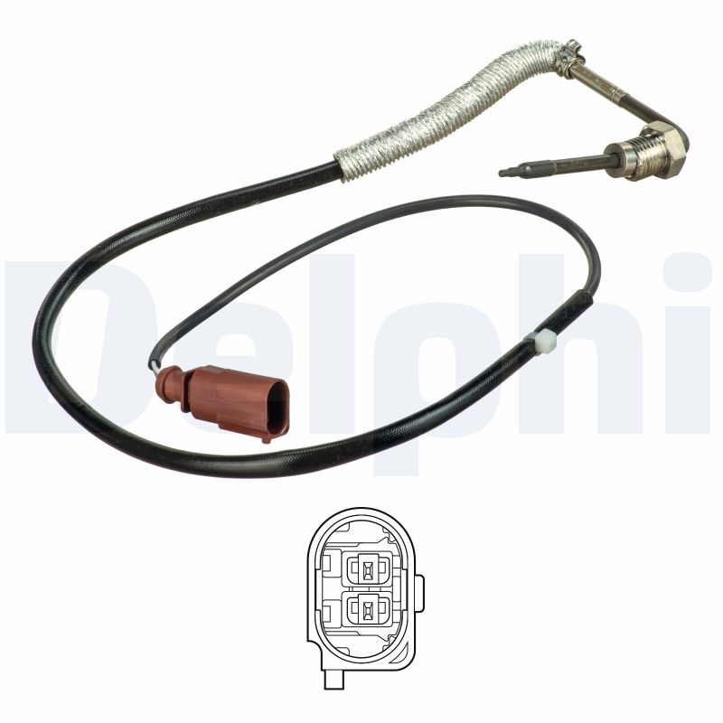 DELPHI Sensor, udstødningsgastemperatur ts30152 for AUDI