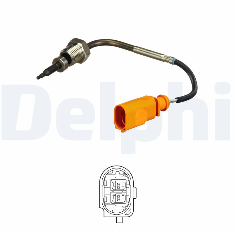 DELPHI Sensor, udstødningsgastemperatur ts30155 for AUDI