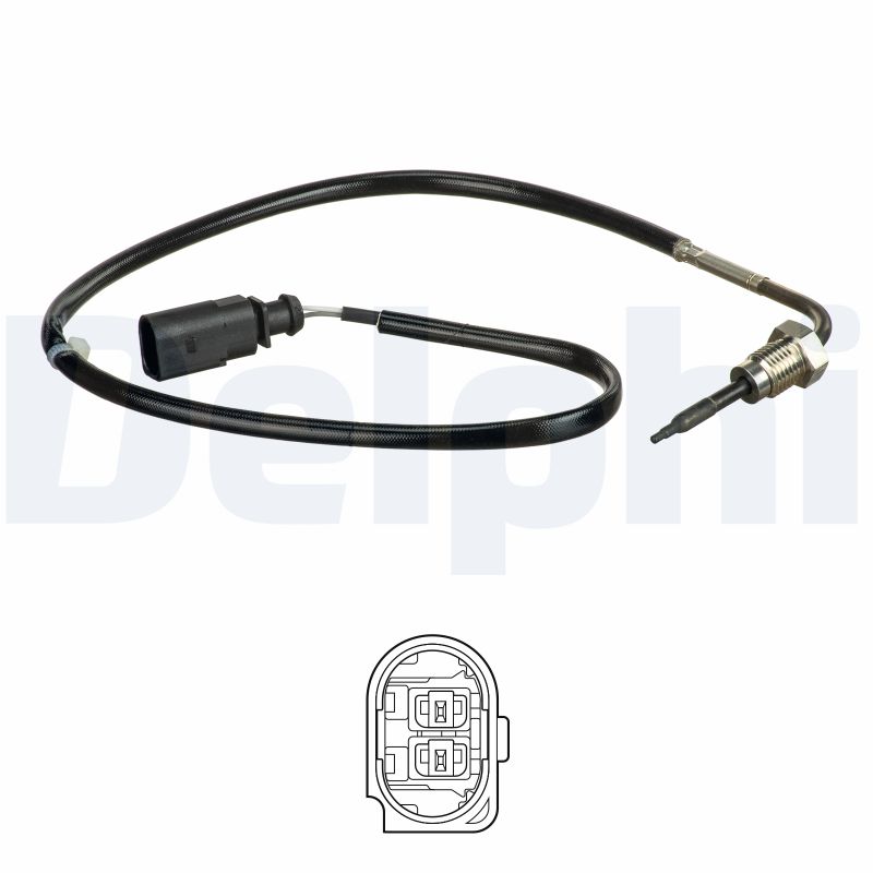 DELPHI Sensor, udstødningsgastemperatur ts30156 for VW