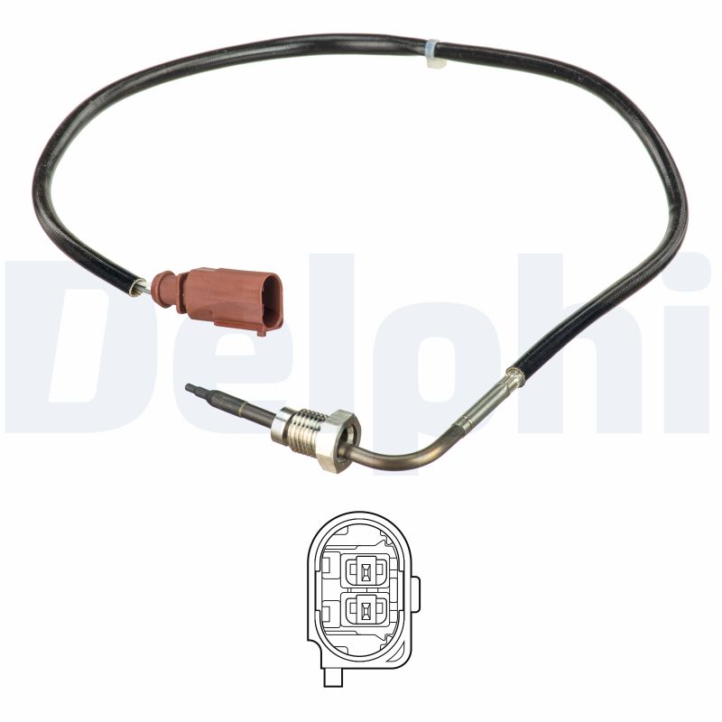 DELPHI Sensor, udstødningsgastemperatur ts30154 for VW