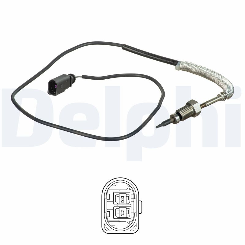 DELPHI Sensor, udstødningsgastemperatur ts30158 for AUDI