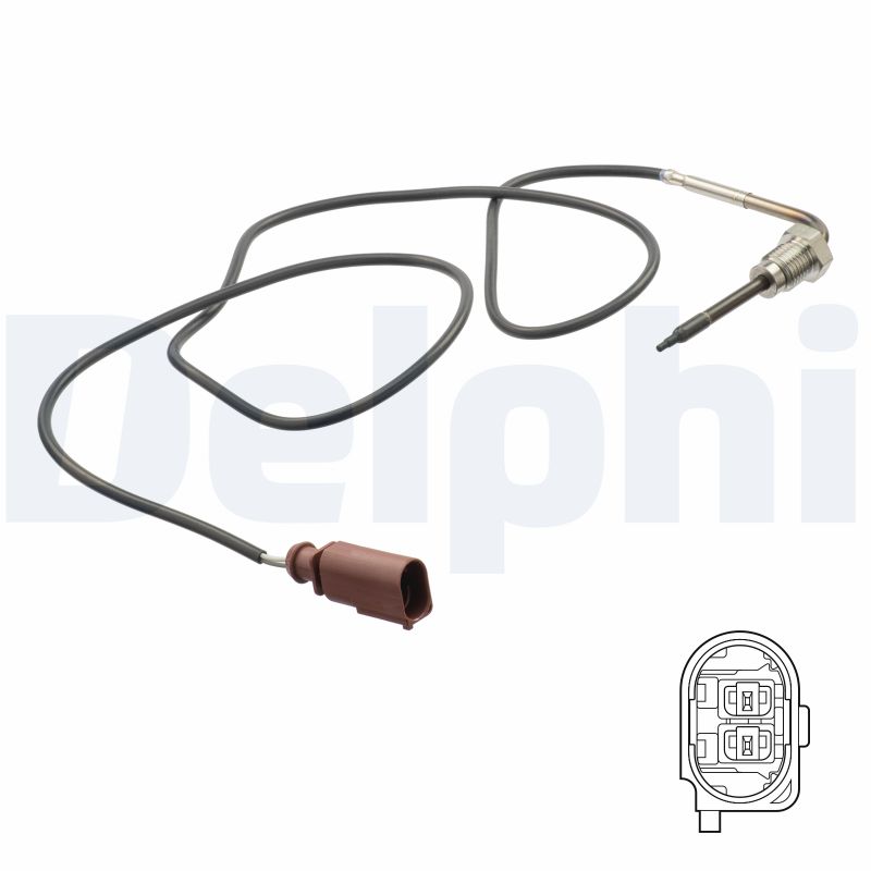 DELPHI Sensor, udstødningsgastemperatur ts30159 for AUDI