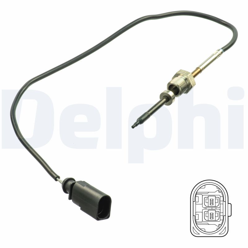 DELPHI Sensor, udstødningsgastemperatur ts30165 for AUDI
