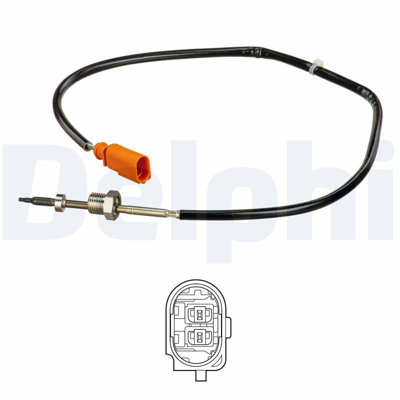 DELPHI Sensor, udstødningsgastemperatur ts30164 for VW