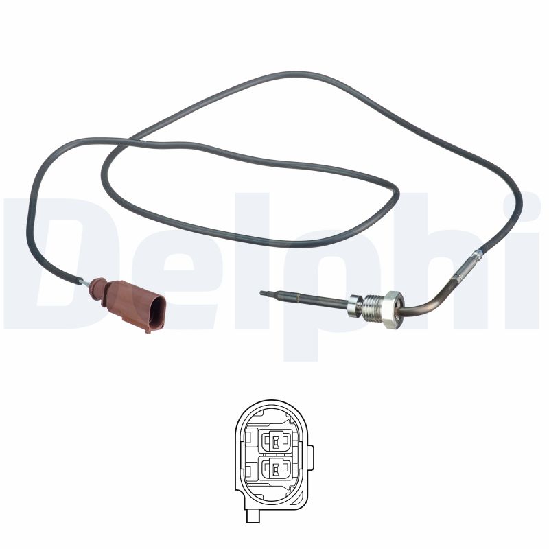 DELPHI Sensor, udstødningsgastemperatur ts30169 for VW