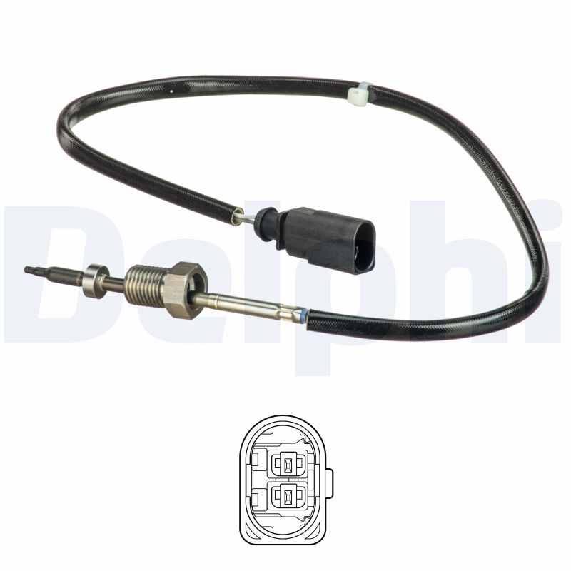 DELPHI Sensor, udstødningsgastemperatur ts30168 for VW