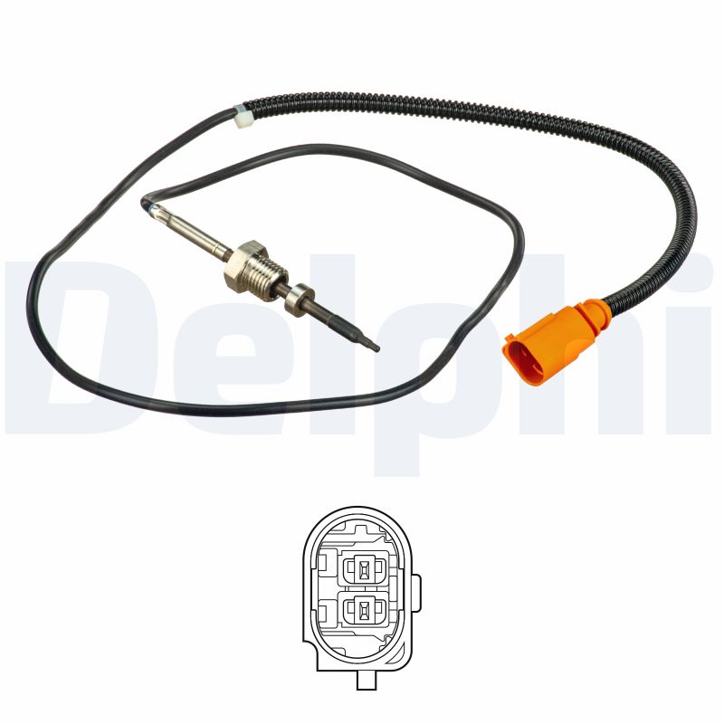 DELPHI Sensor, udstødningsgastemperatur ts30166 for VW