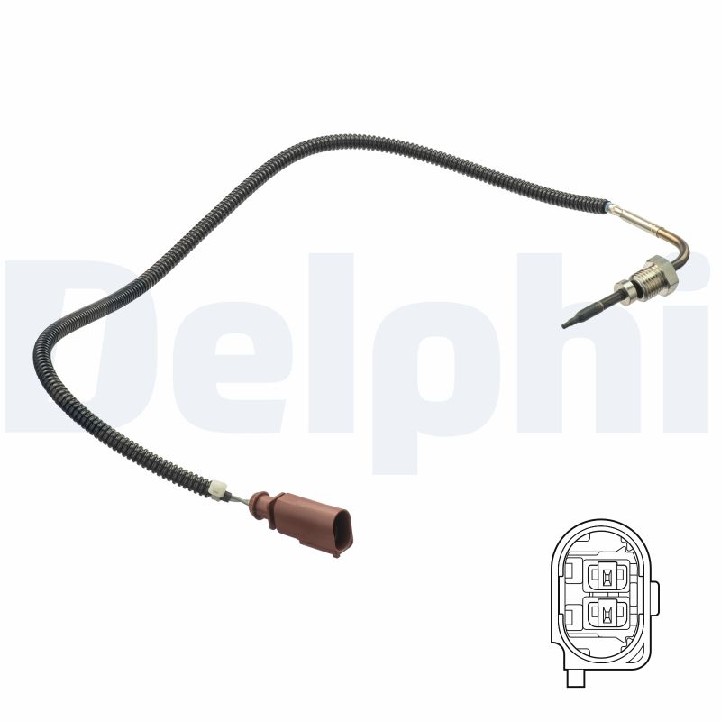 DELPHI Sensor, udstødningsgastemperatur ts30173 for VW