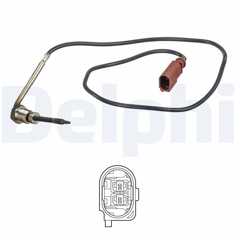 DELPHI Sensor, udstødningsgastemperatur ts30177 for VW