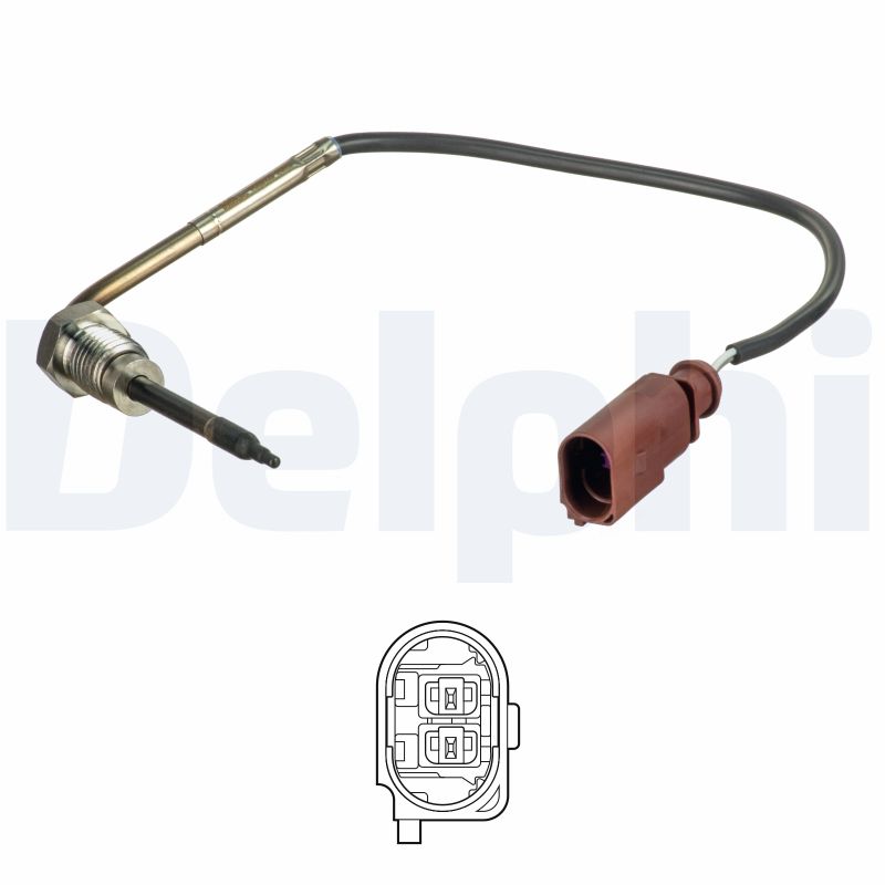 DELPHI Sensor, udstødningsgastemperatur ts30180 for VW