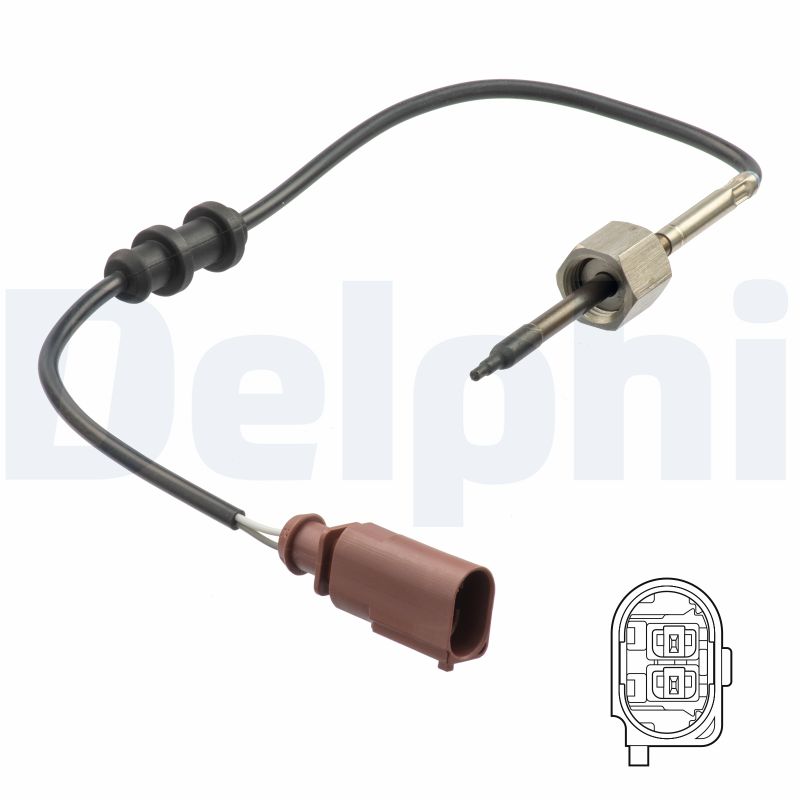 DELPHI Sensor, udstødningsgastemperatur ts30185 for SEAT