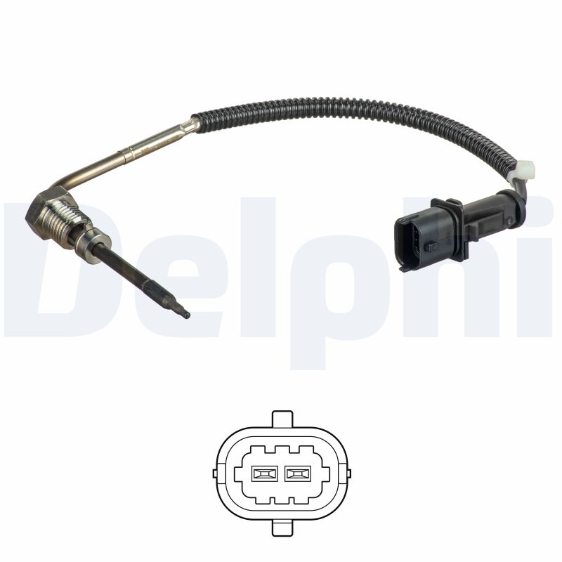 DELPHI Sensor, udstødningsgastemperatur ts30186 for FIAT