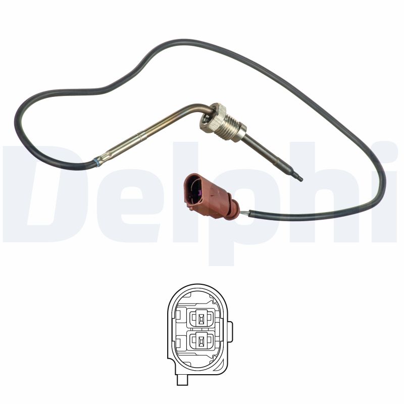 DELPHI Sensor, udstødningsgastemperatur ts30187 for AUDI
