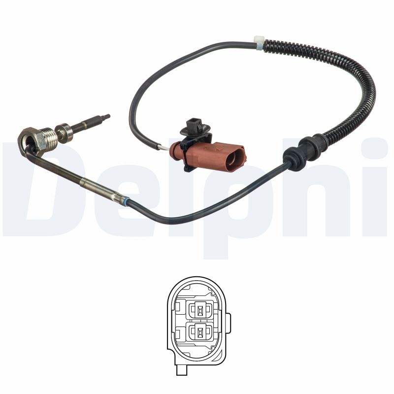DELPHI Sensor, udstødningsgastemperatur ts30247 for SKODA