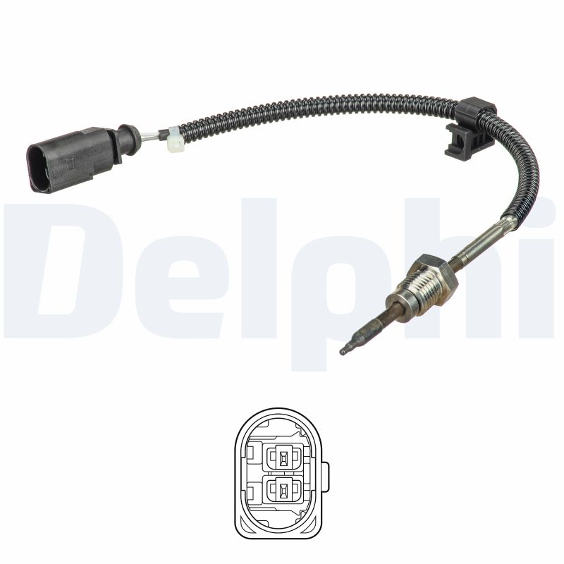 DELPHI Sensor, udstødningsgastemperatur ts30258 for AUDI