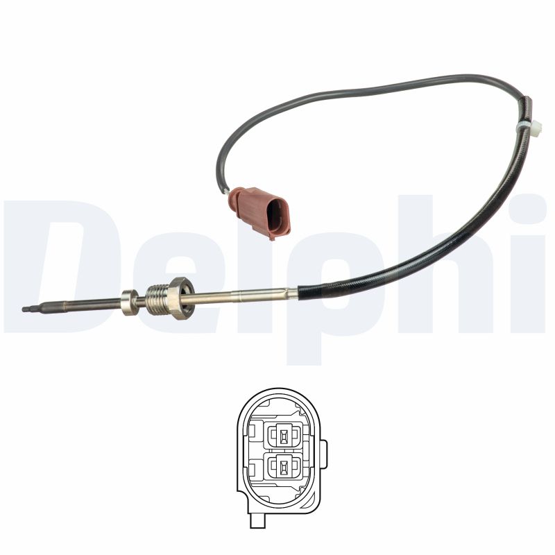DELPHI Sensor, udstødningsgastemperatur ts30259 for AUDI