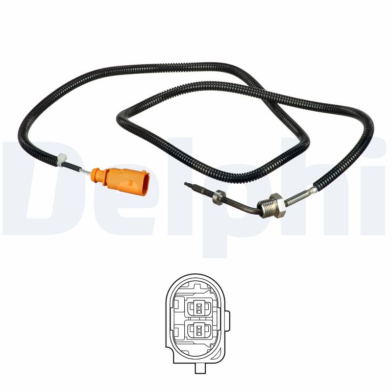 DELPHI Sensor, udstødningsgastemperatur ts30264 for VW