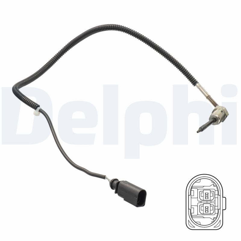 DELPHI Sensor, udstødningsgastemperatur ts30271 for AUDI